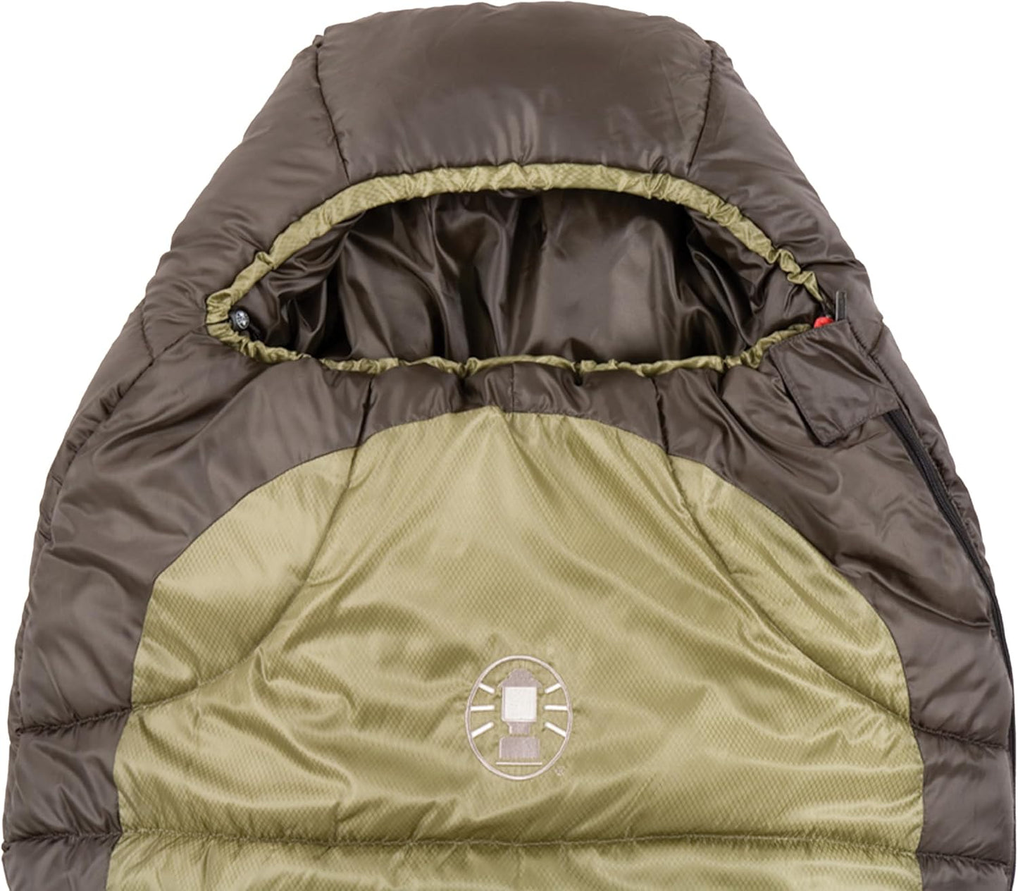 Coleman North Rim Sleeping Bag: 0°F, Big & Tall, Mummy Design, No-Snag Zipper, Adjustable Hood for Warmth & Ventilation, Large, Ideal for Cold-Weather Camping.